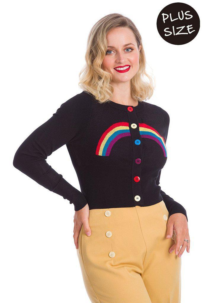 Rainbow Days Ahead Cardigan-Banned-Dark Fashion Clothing
