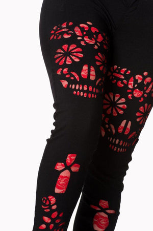 Raindrop Leggings-Banned-Dark Fashion Clothing