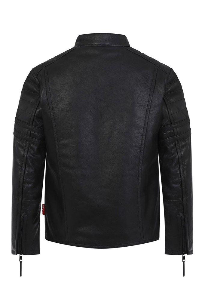 Renegade Children’s Black Leather Biker Jacket-Skintan Leather-Dark Fashion Clothing