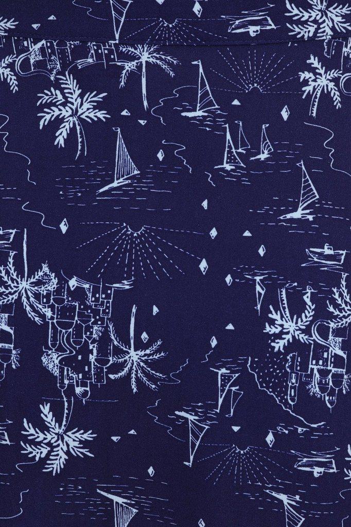 Santorini Dreams Skirt-Banned-Dark Fashion Clothing