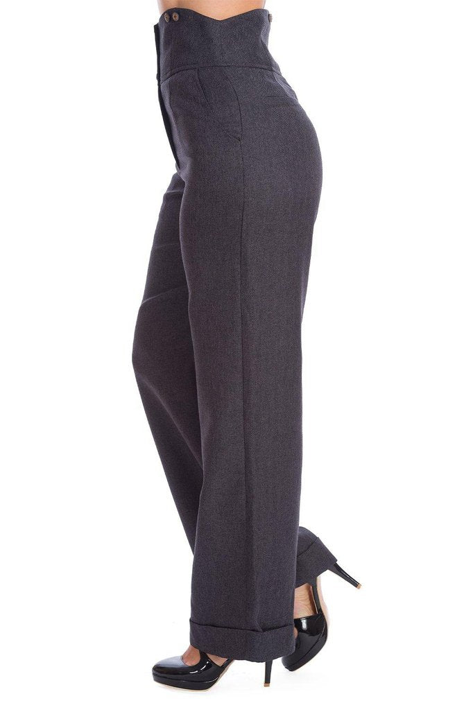 Sassy Trouser-Banned-Dark Fashion Clothing