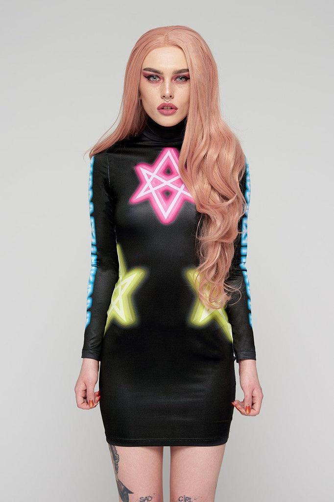 Sexagram Dress-Long Clothing-Dark Fashion Clothing