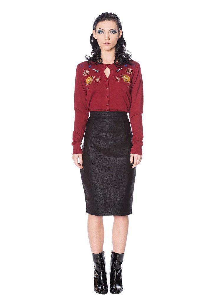 Shine On Skirt-Banned-Dark Fashion Clothing