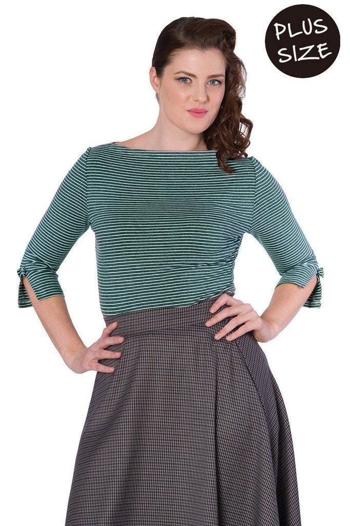 Simply Stripe Top-Banned-Dark Fashion Clothing