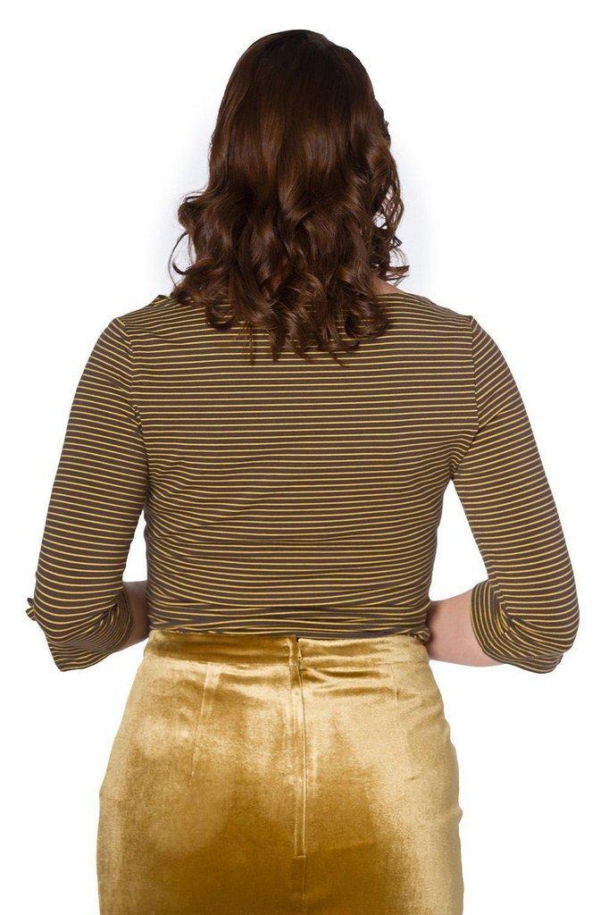 Simply Stripe Top-Banned-Dark Fashion Clothing