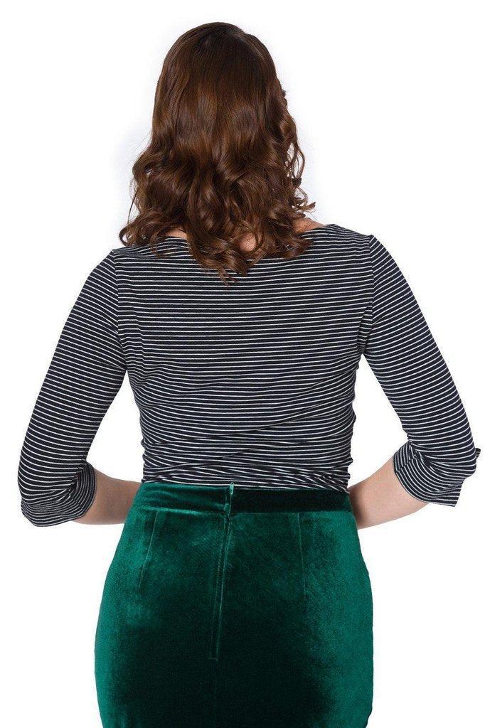 Simply Stripe Top-Banned-Dark Fashion Clothing