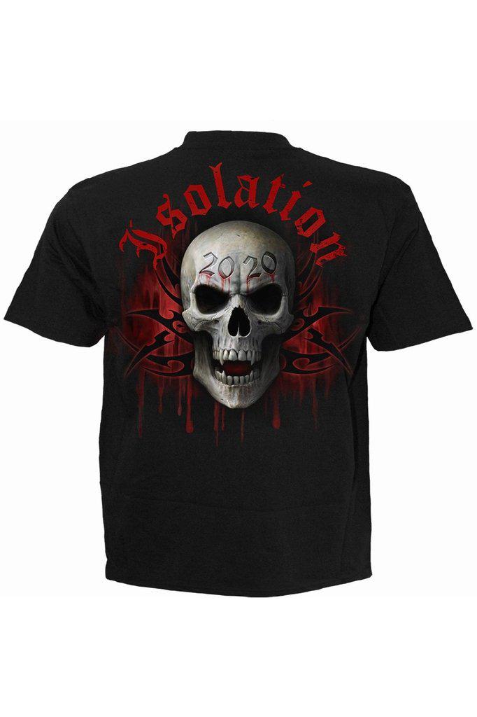 Social Distance - T-Shirt Black-Spiral-Dark Fashion Clothing