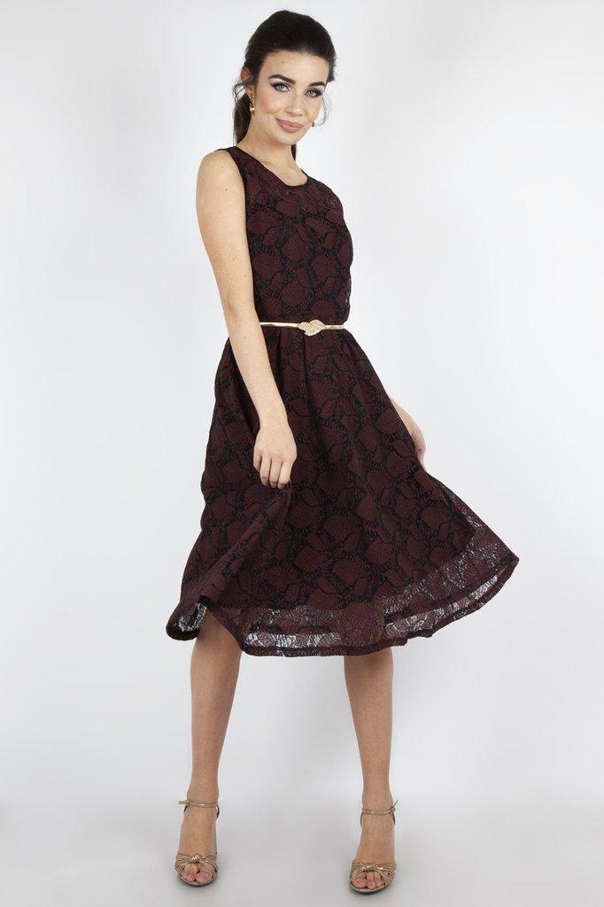 Sophia Autumn Dress-Voodoo Vixen-Dark Fashion Clothing