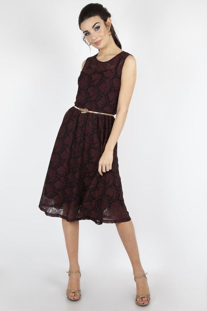 Sophia Autumn Dress-Voodoo Vixen-Dark Fashion Clothing