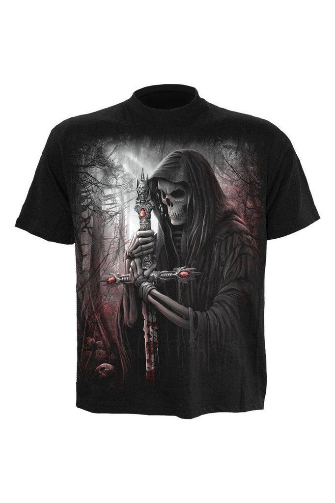 Soul Searcher - T-Shirt Black-Spiral-Dark Fashion Clothing