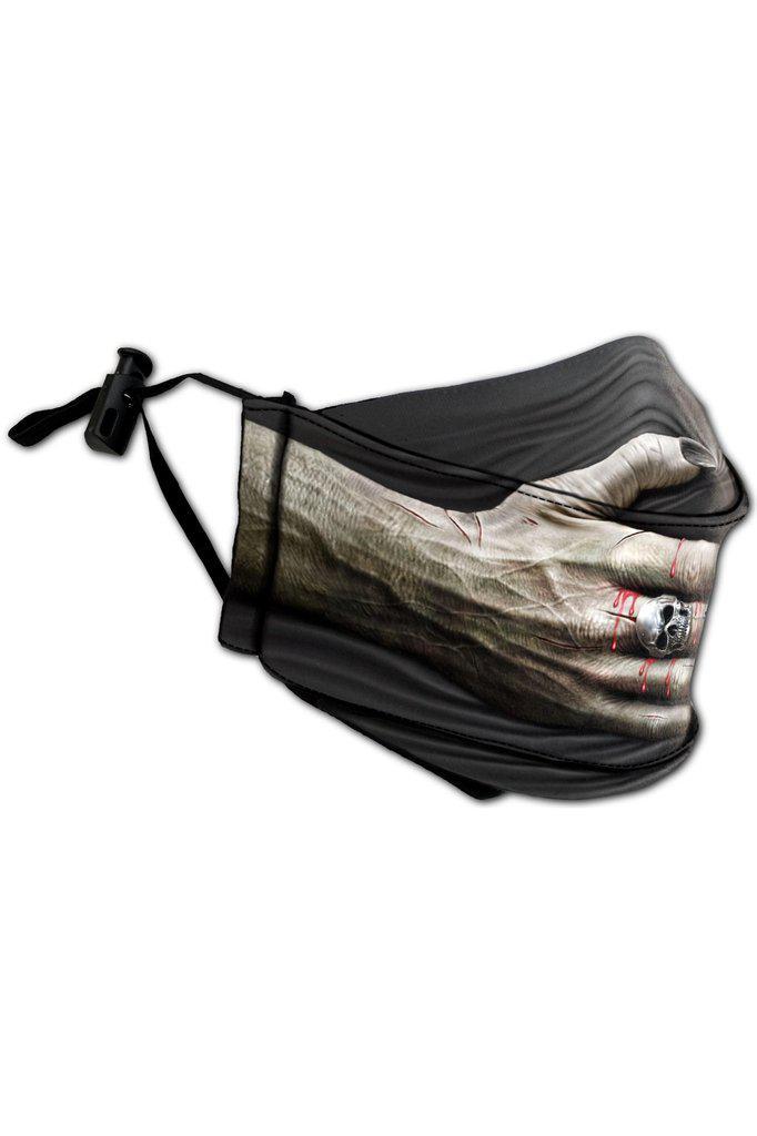 Speechless - Premium Cotton Fashion Mask with Adjuster-Spiral-Dark Fashion Clothing