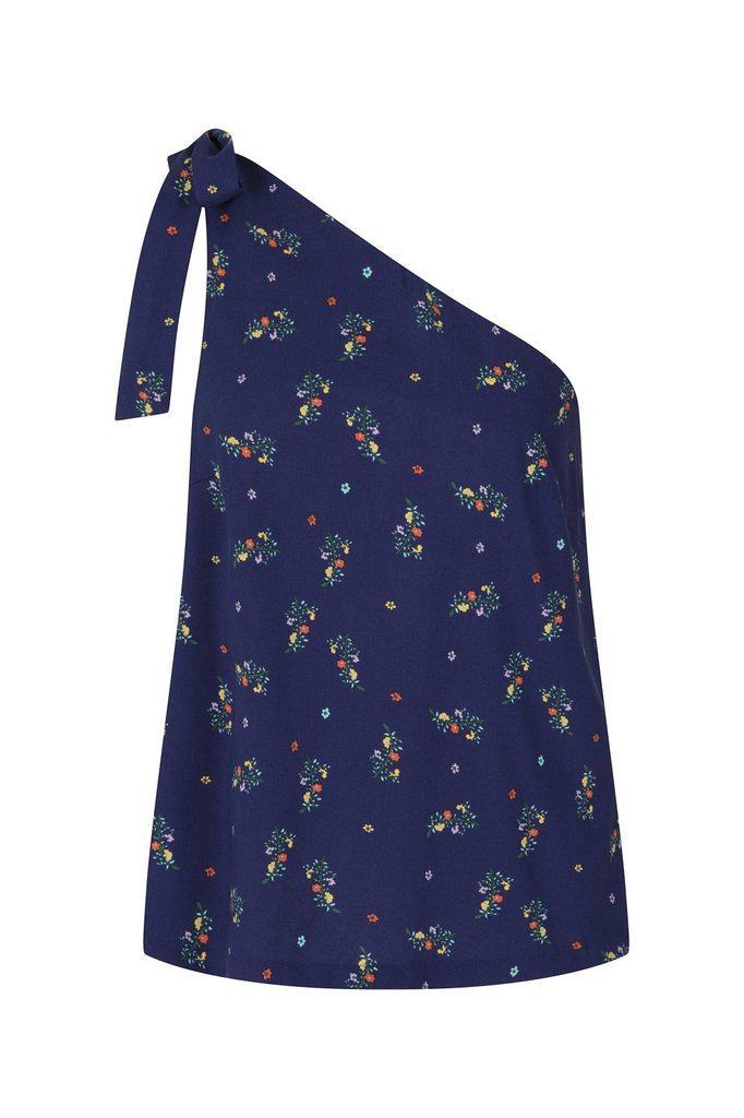 Spring Sprig A-Symmetric Top-Banned-Dark Fashion Clothing