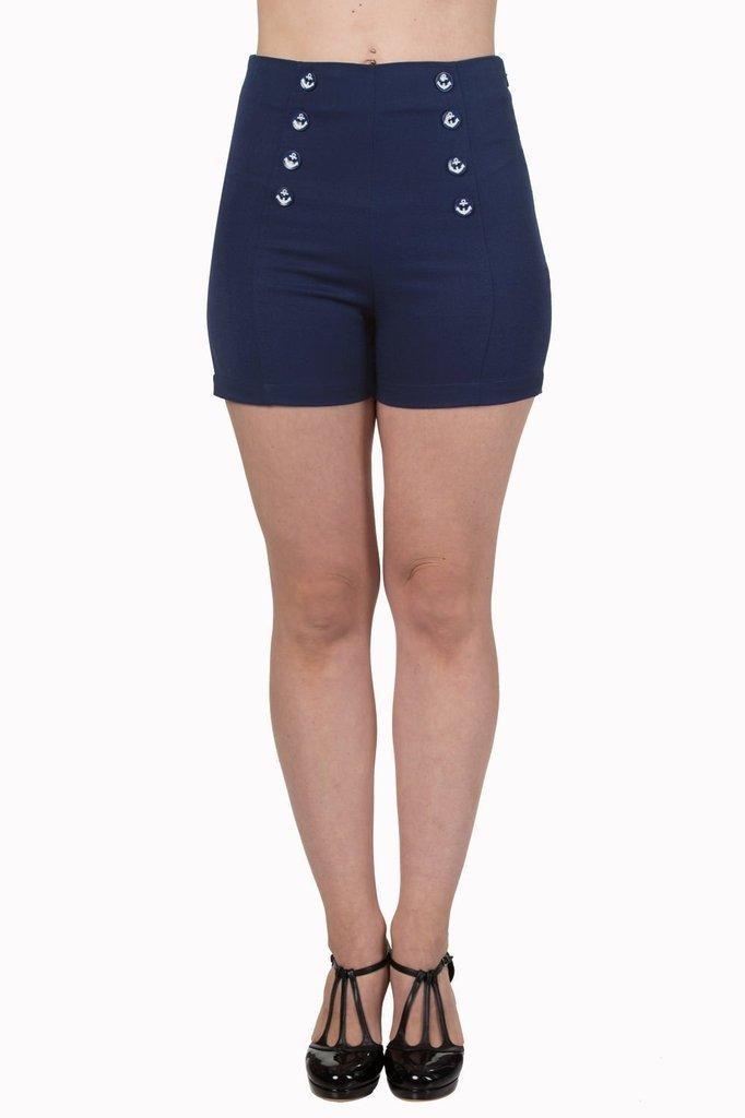 Stay Awhile Shorts-Banned-Dark Fashion Clothing