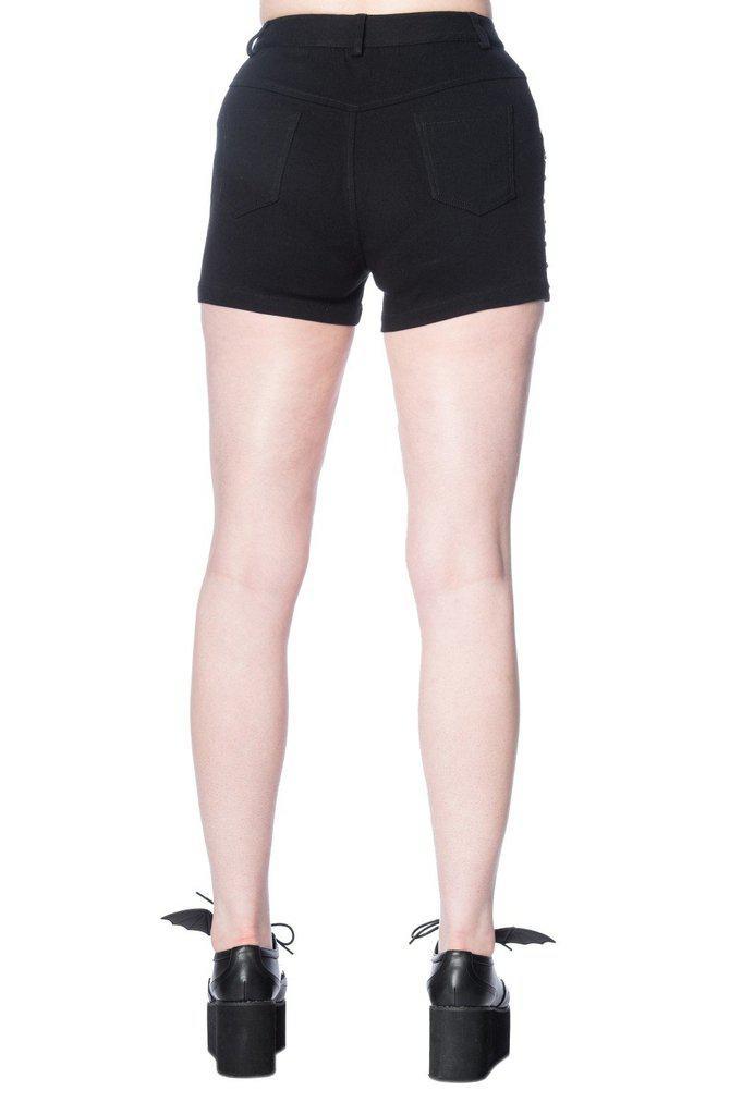 Stud Shorts-Banned-Dark Fashion Clothing