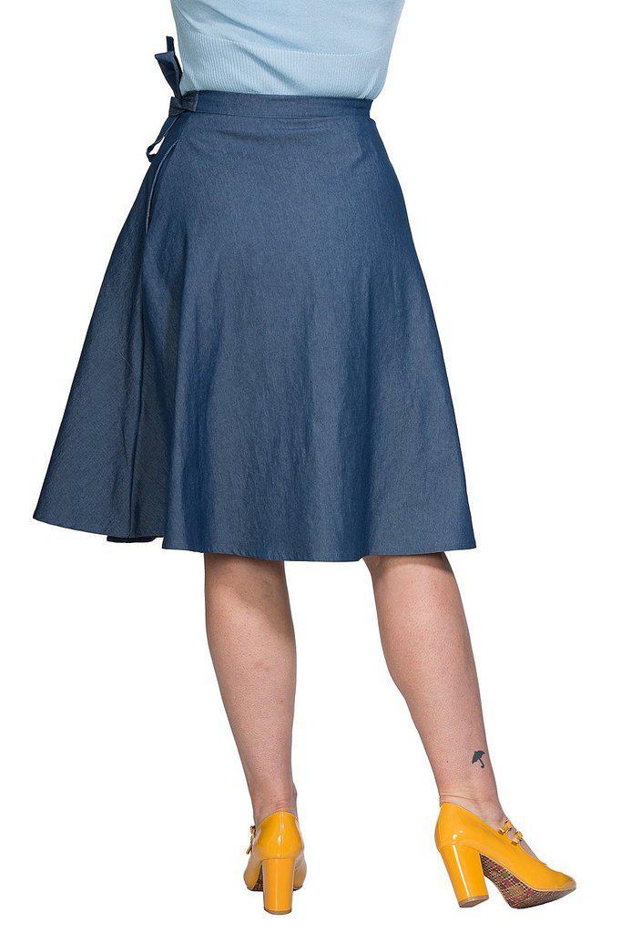 Sweet Sail Wrap Skirt-Banned-Dark Fashion Clothing