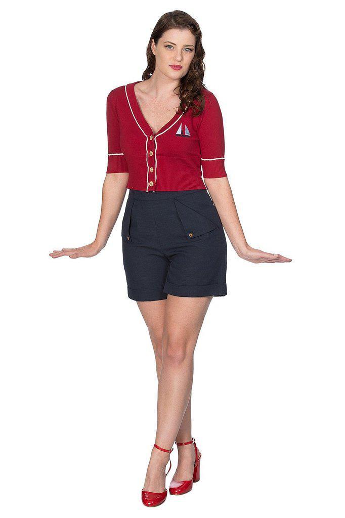 Sweet Summer Sail Shorts-Banned-Dark Fashion Clothing