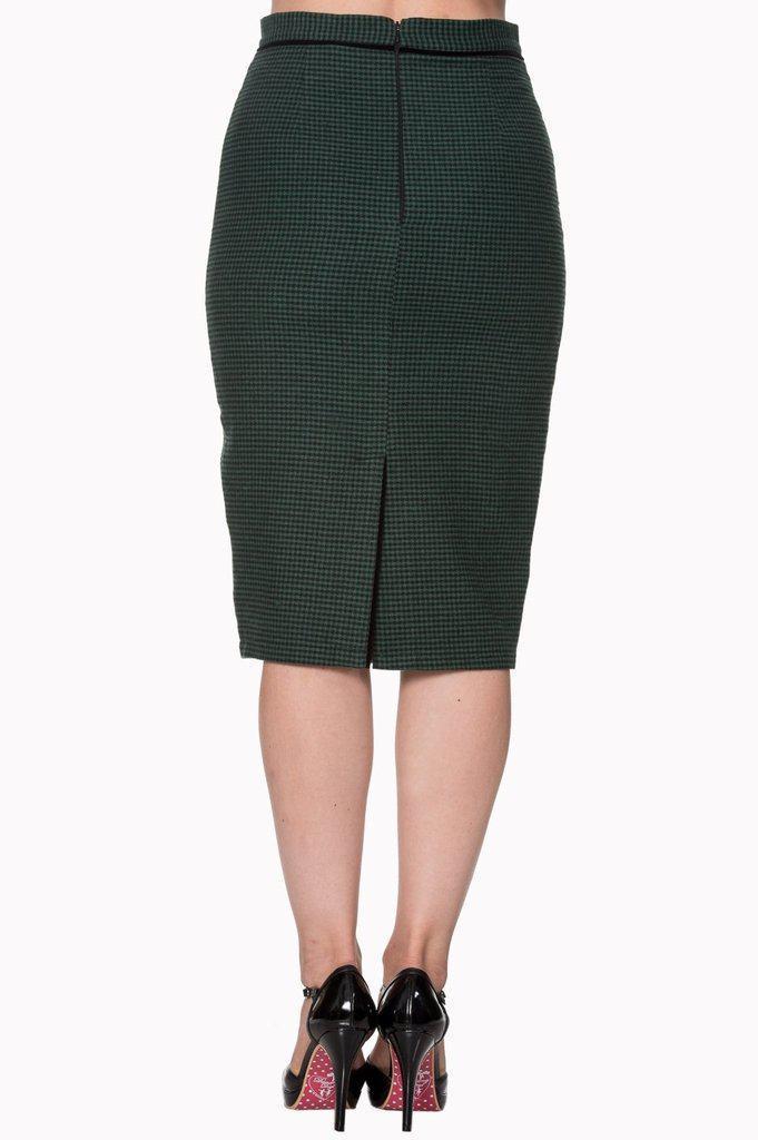 Swept Off Her Feet Plus Size Pencil Skirt-Banned-Dark Fashion Clothing