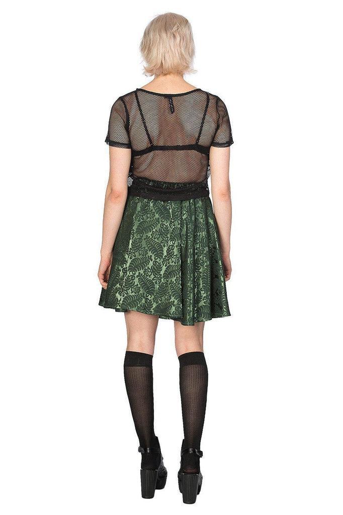 Temptress Crop Top-Banned-Dark Fashion Clothing