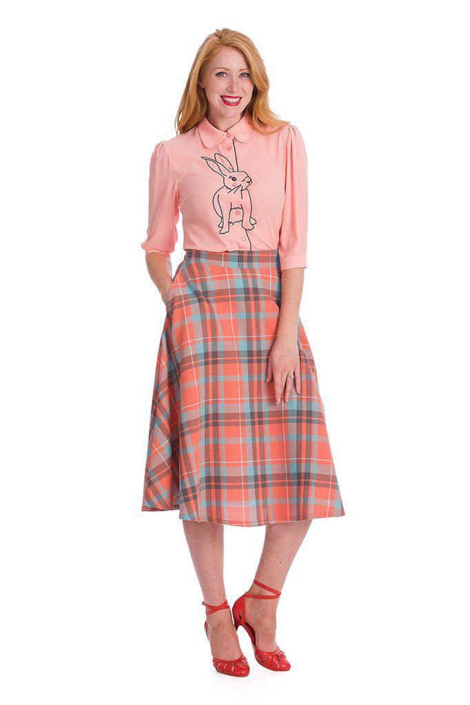 Treat Me Flare Skirt-Banned-Dark Fashion Clothing