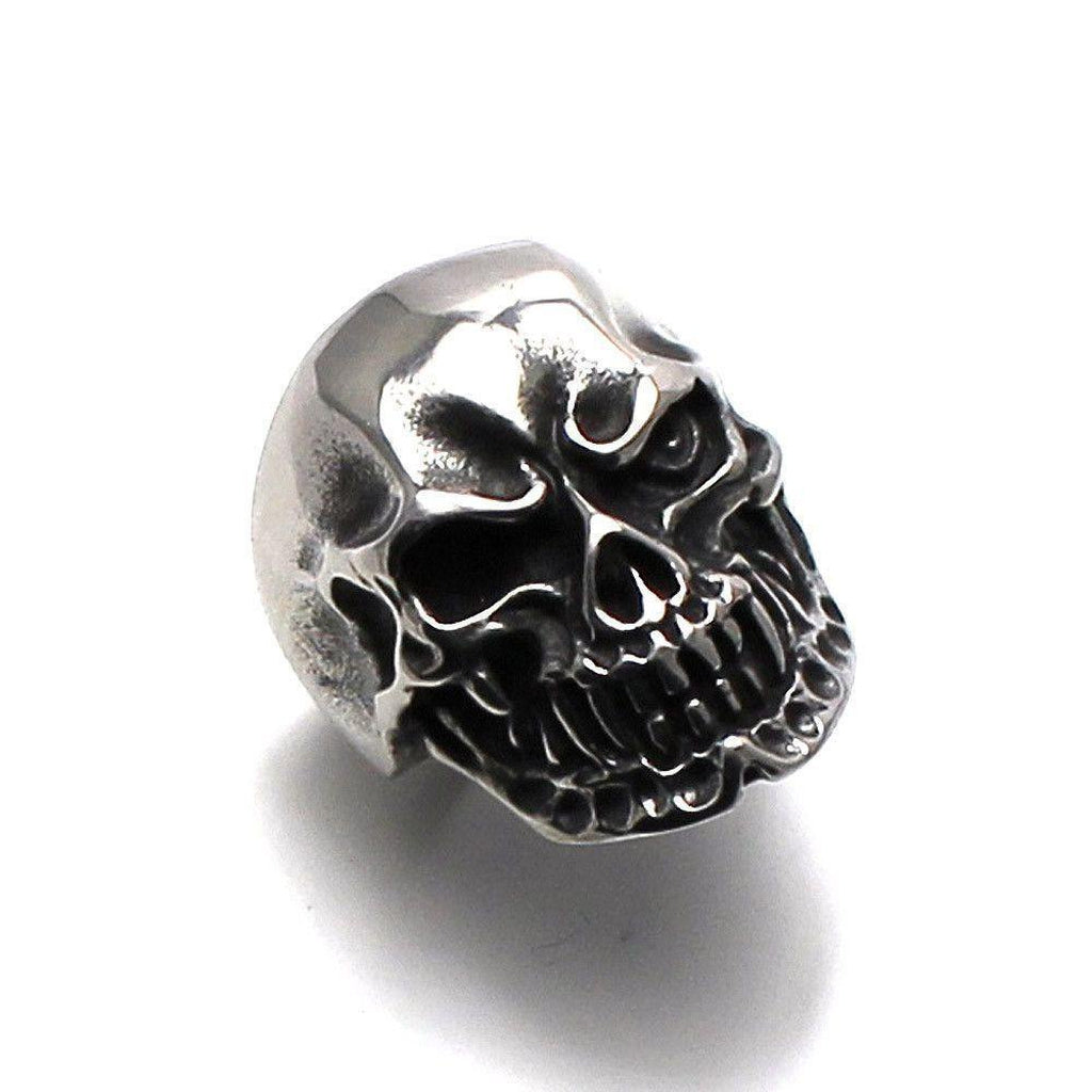Vampire Skull Ring – Steel-Badboy-Dark Fashion Clothing