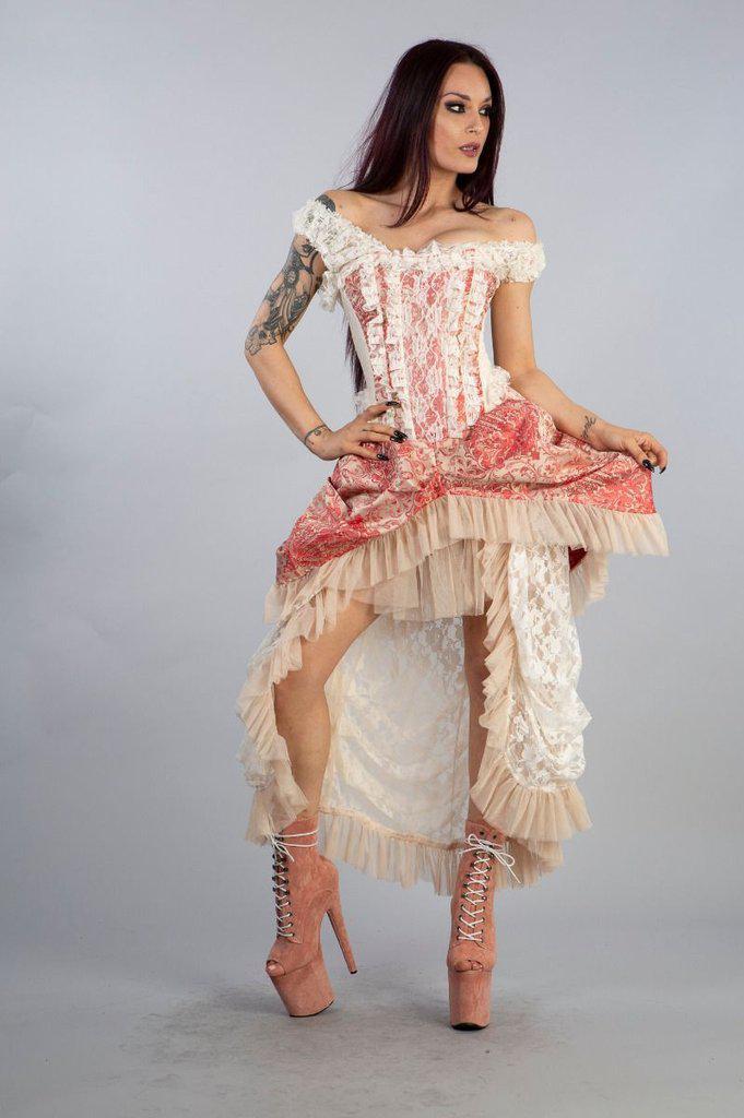 Versailles Corset Dress In Jacquard-Burleska-Dark Fashion Clothing