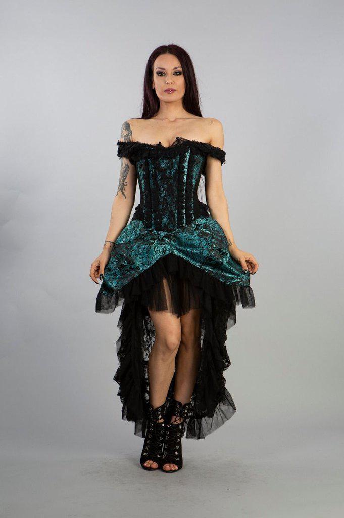Versailles Corset Dress In Jacquard-Burleska-Dark Fashion Clothing