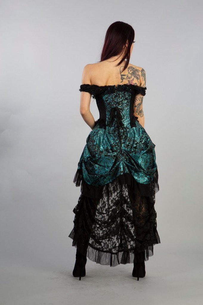 Versailles Corset Dress In Jacquard-Burleska-Dark Fashion Clothing