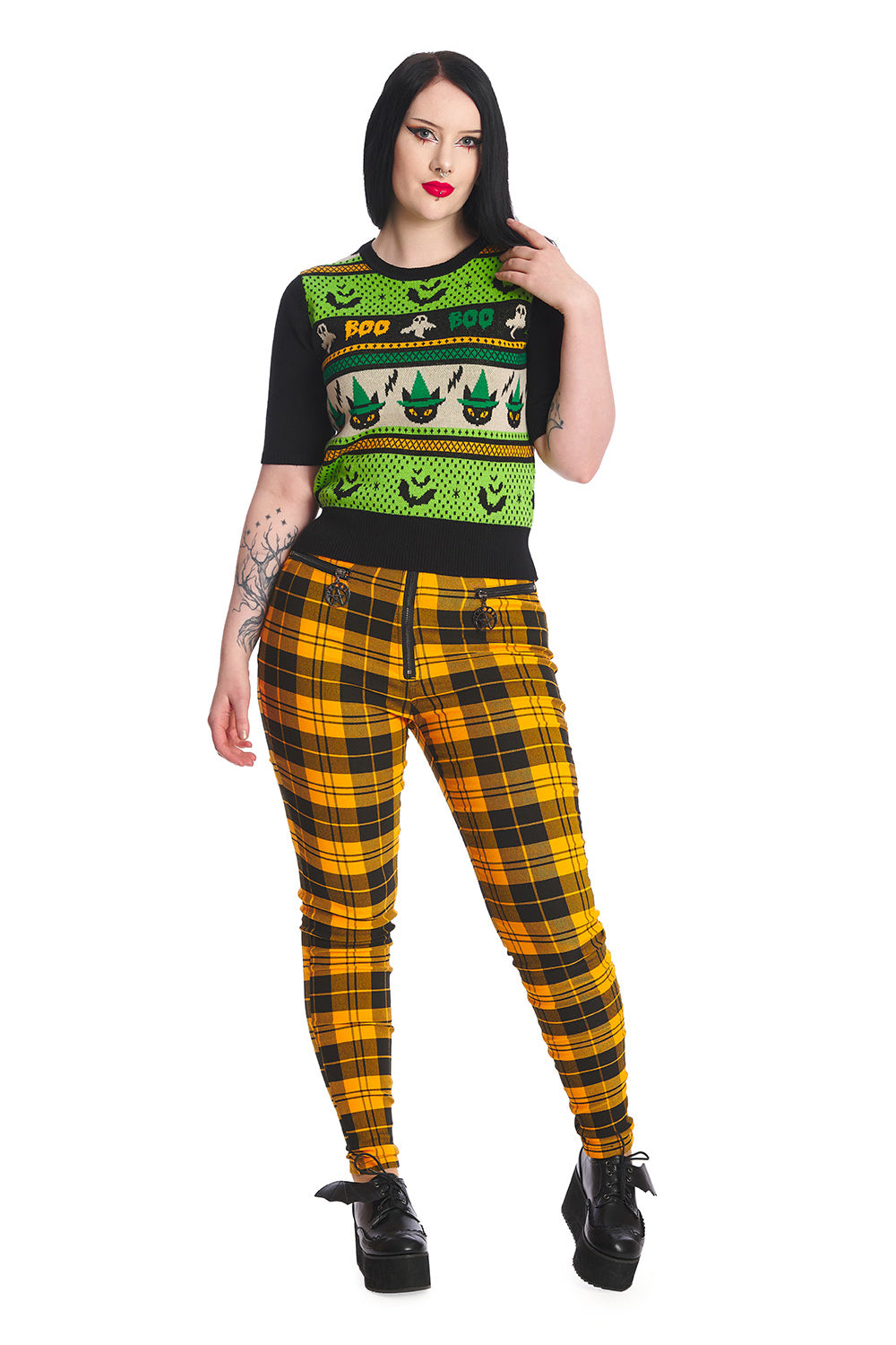 Black Spooky Boo Jumper