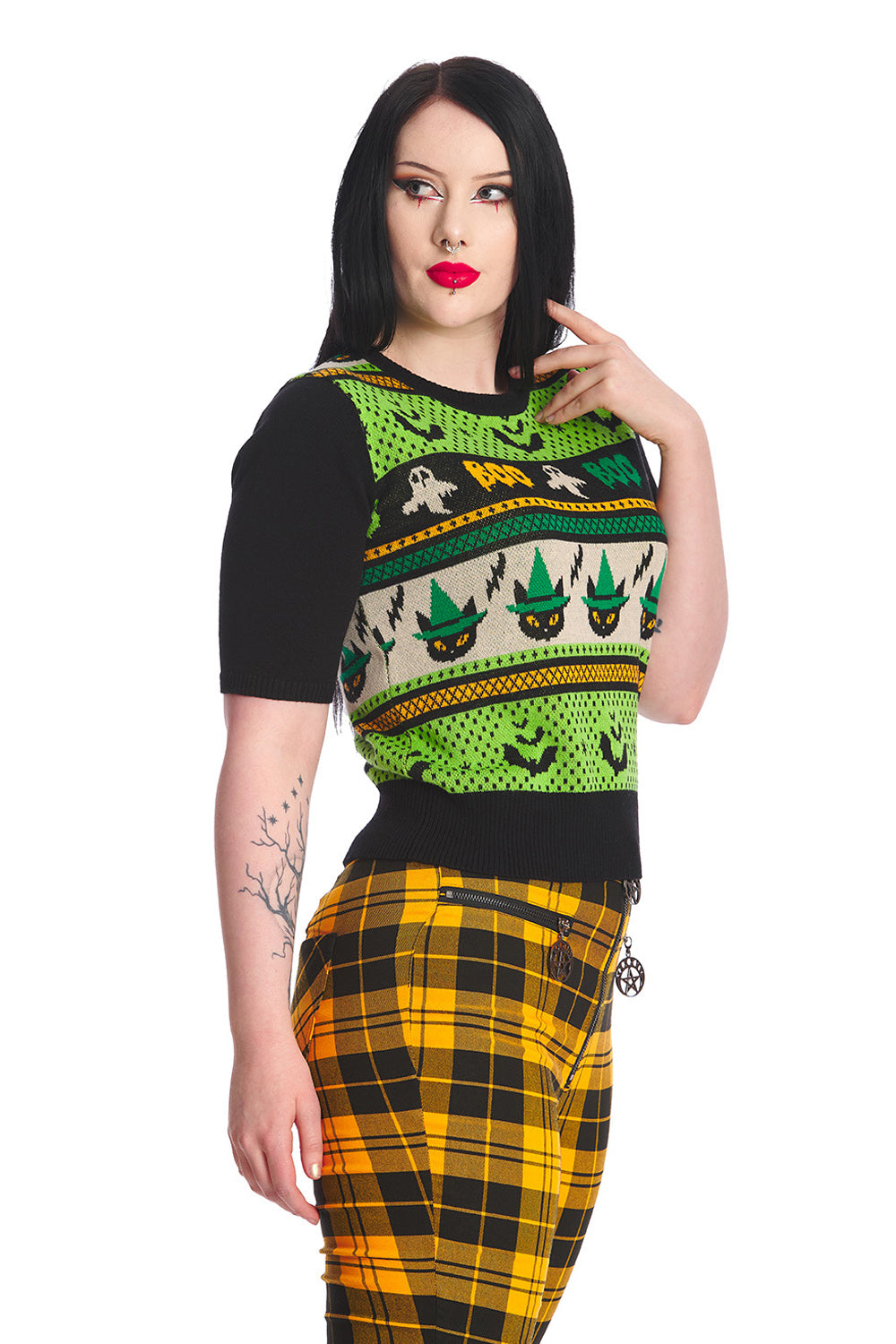 Black Spooky Boo Jumper