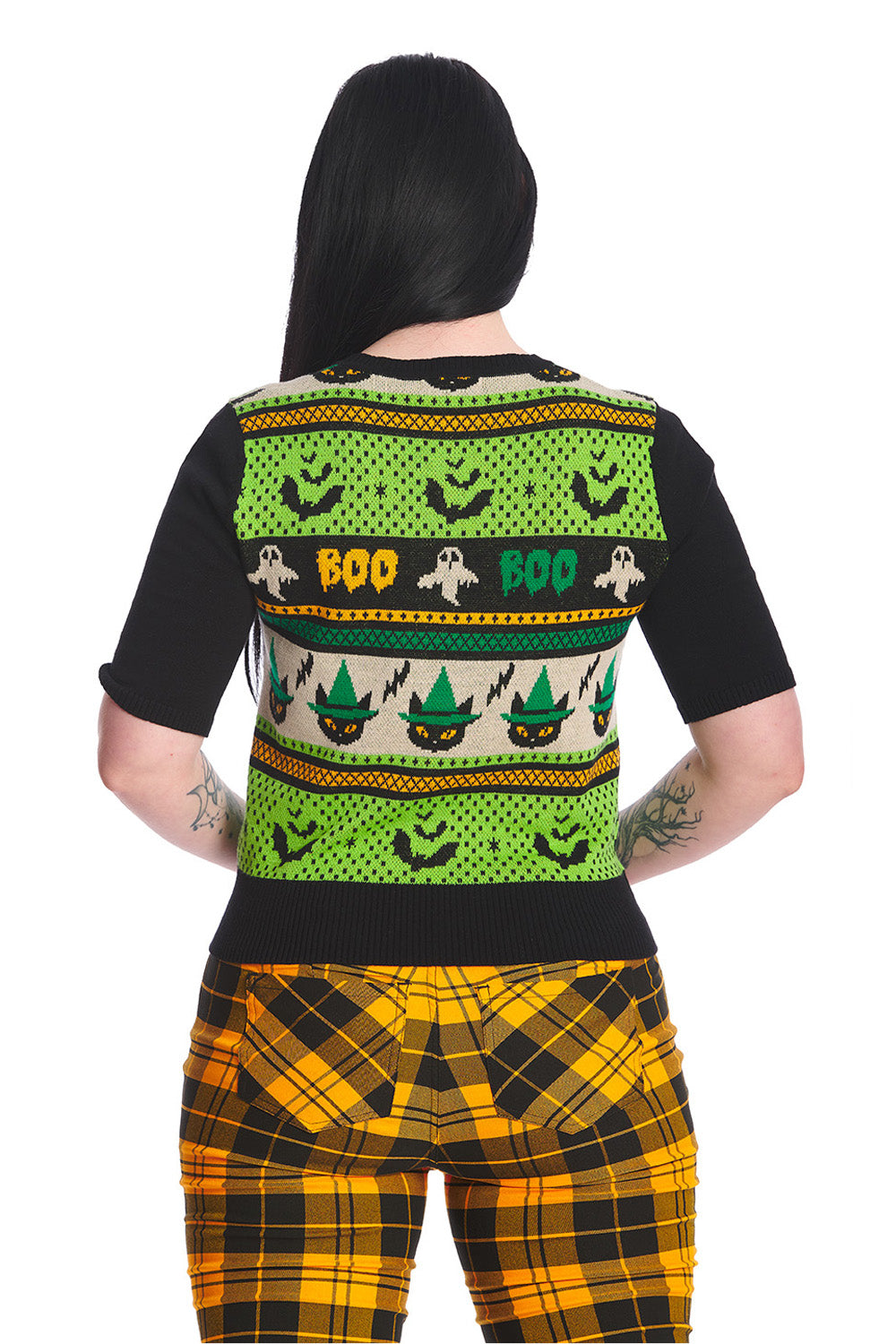 Black Spooky Boo Jumper