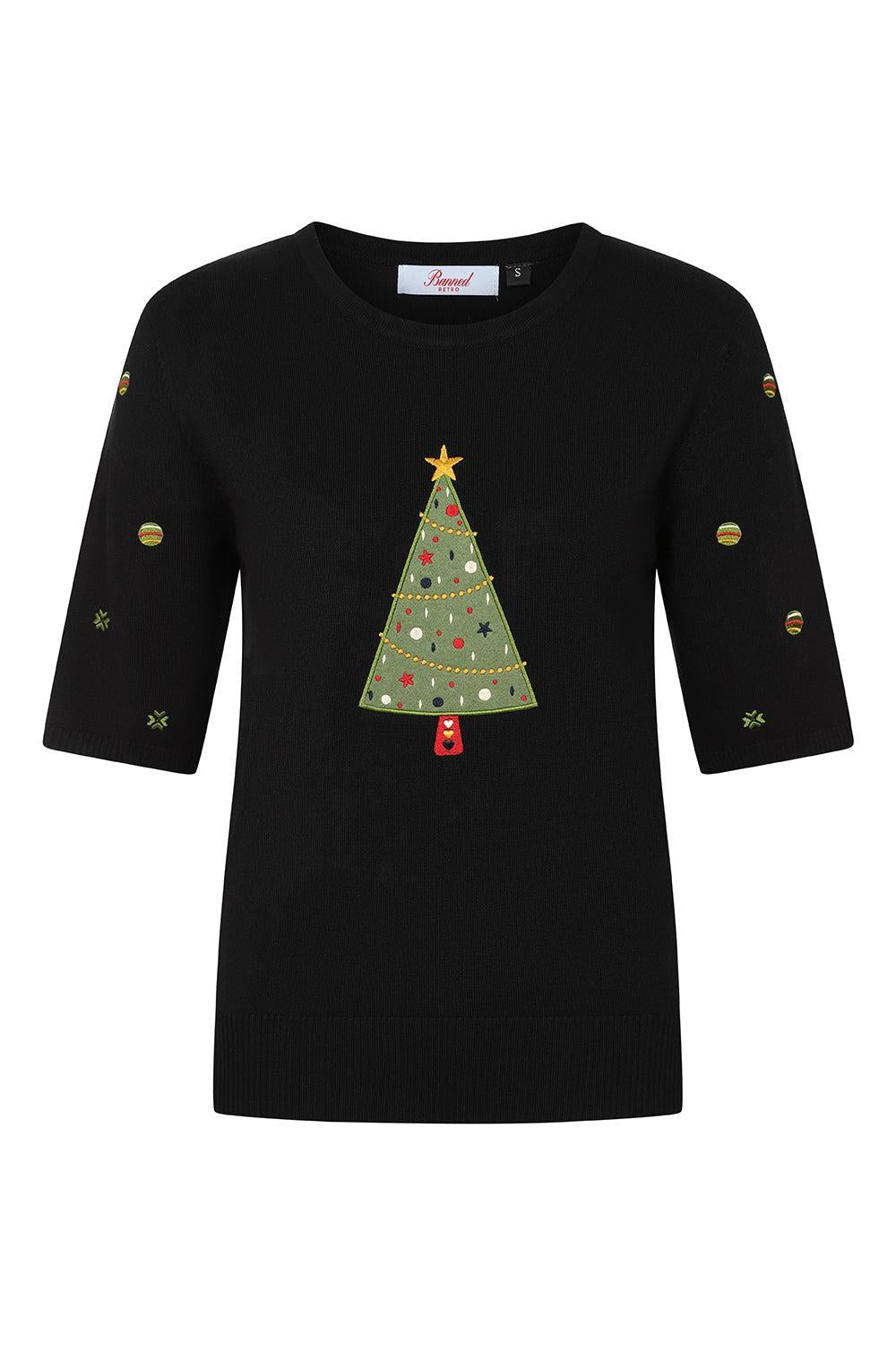 Scandi Tree Holiday Cheer Jumper