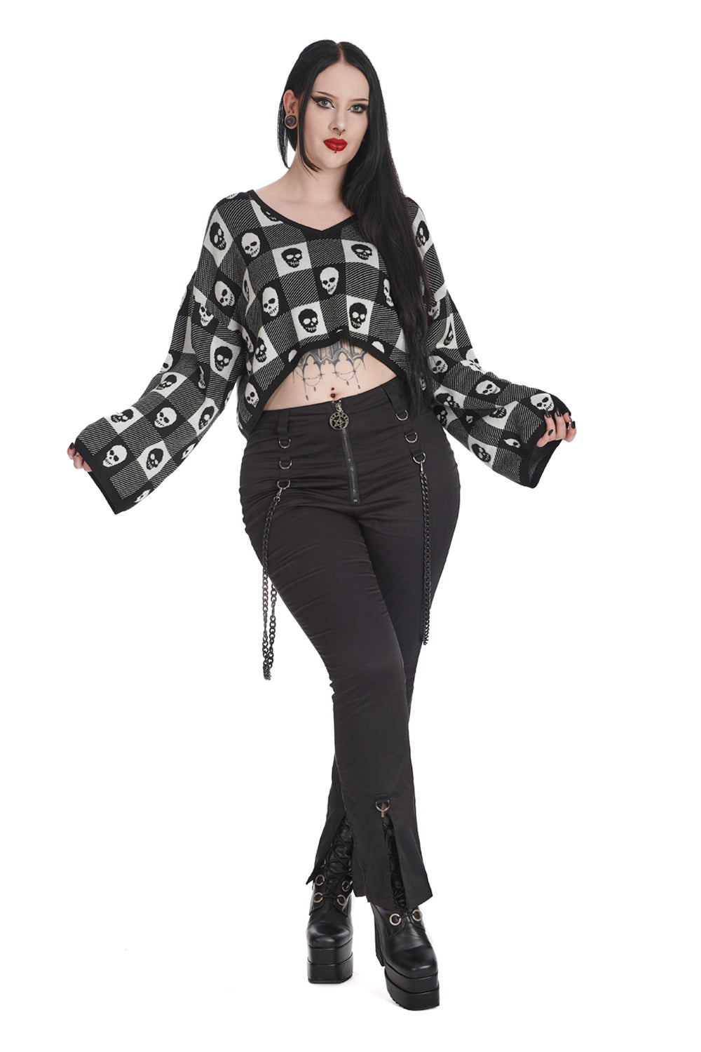 Black & White Belladonna Knitted Jumper