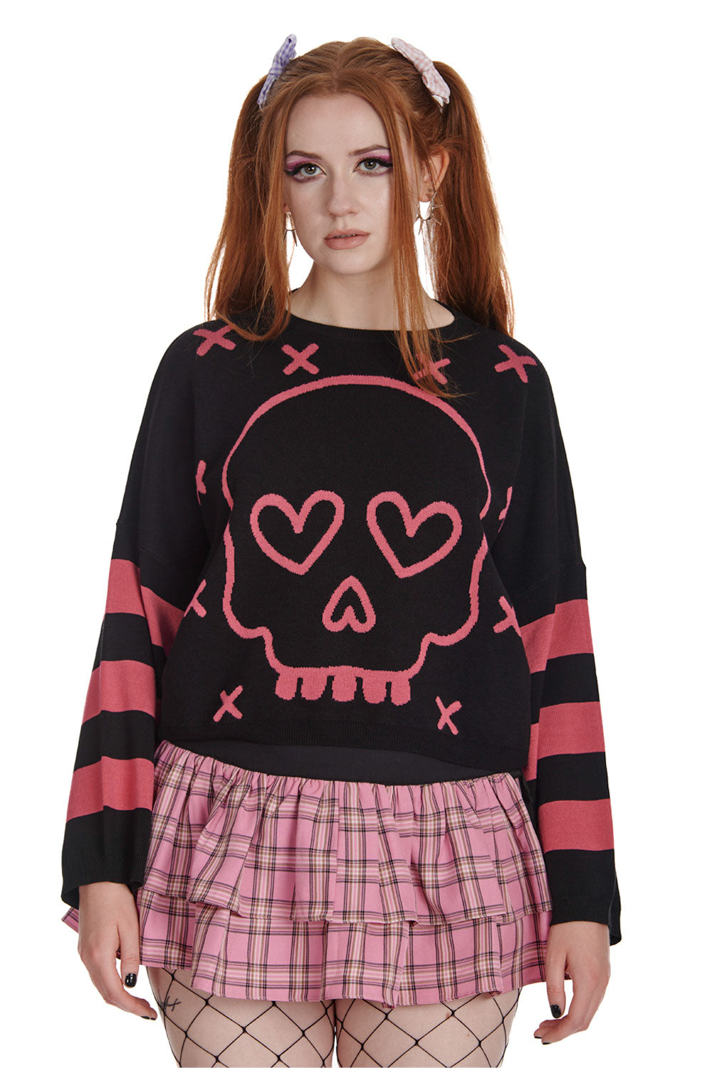 Black &amp; Pink Miki Knitted Jumper