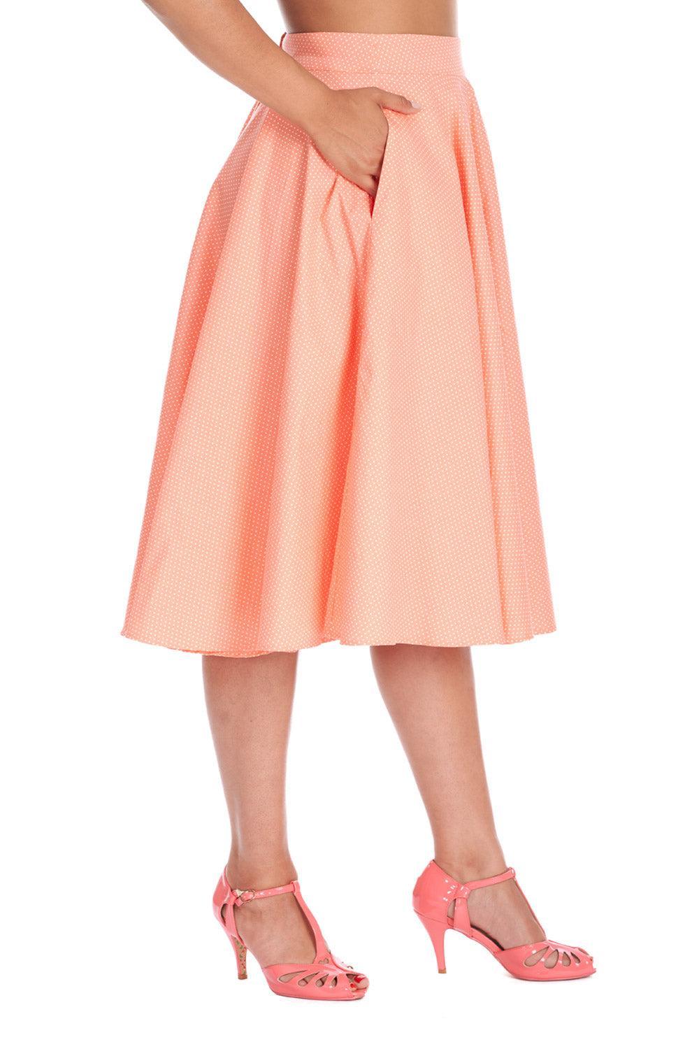 Mini Polka Queen Swing Skirt