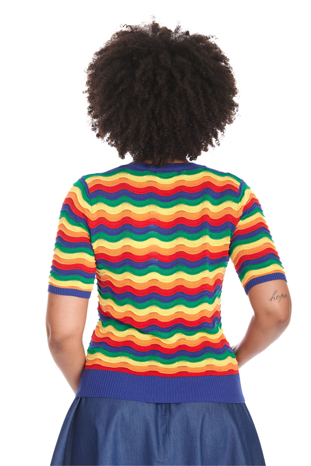 Multicolor Rainbow Waves Jumper