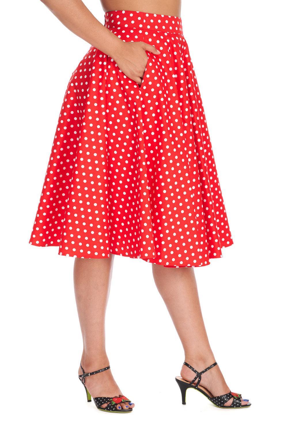 Dot Days Swing Skirt