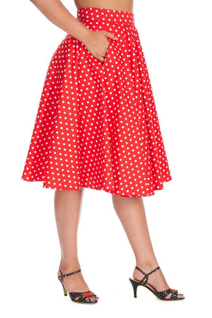 Dot Days Swing Skirt