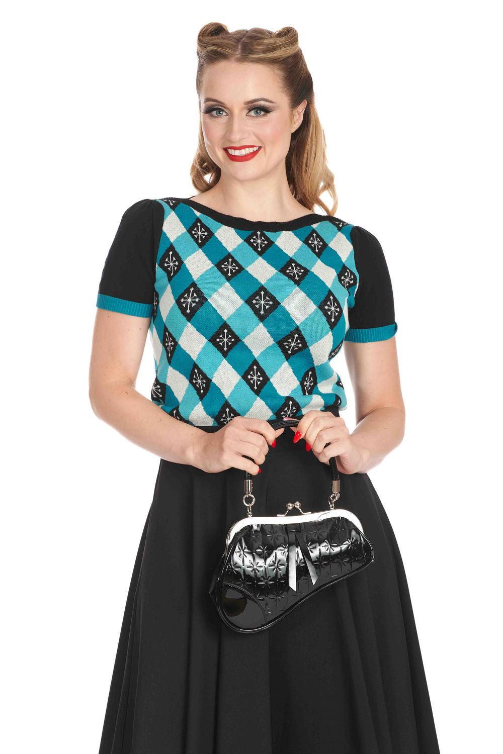 Darts & Checks Jumper