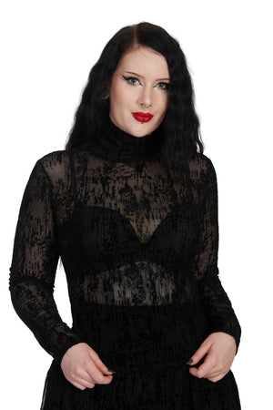 Black Lattice Top