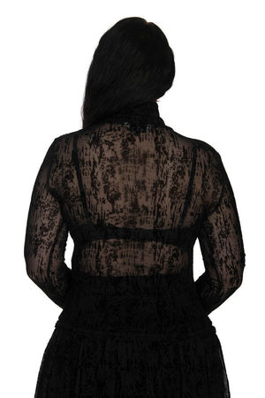 Black Lattice Top