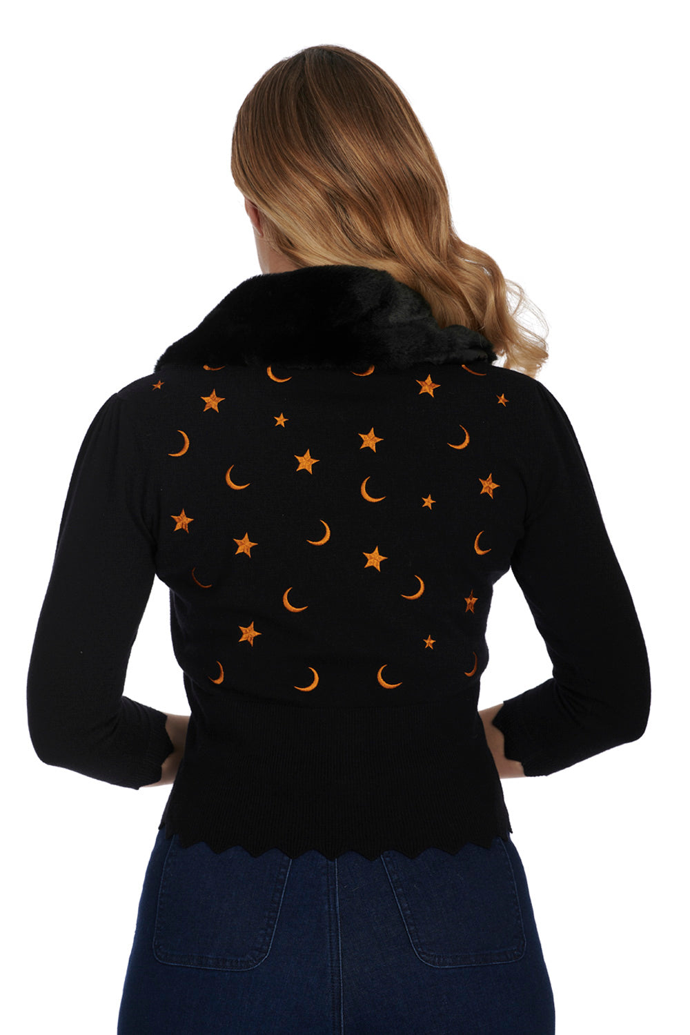 Black Half Moon Cardigan