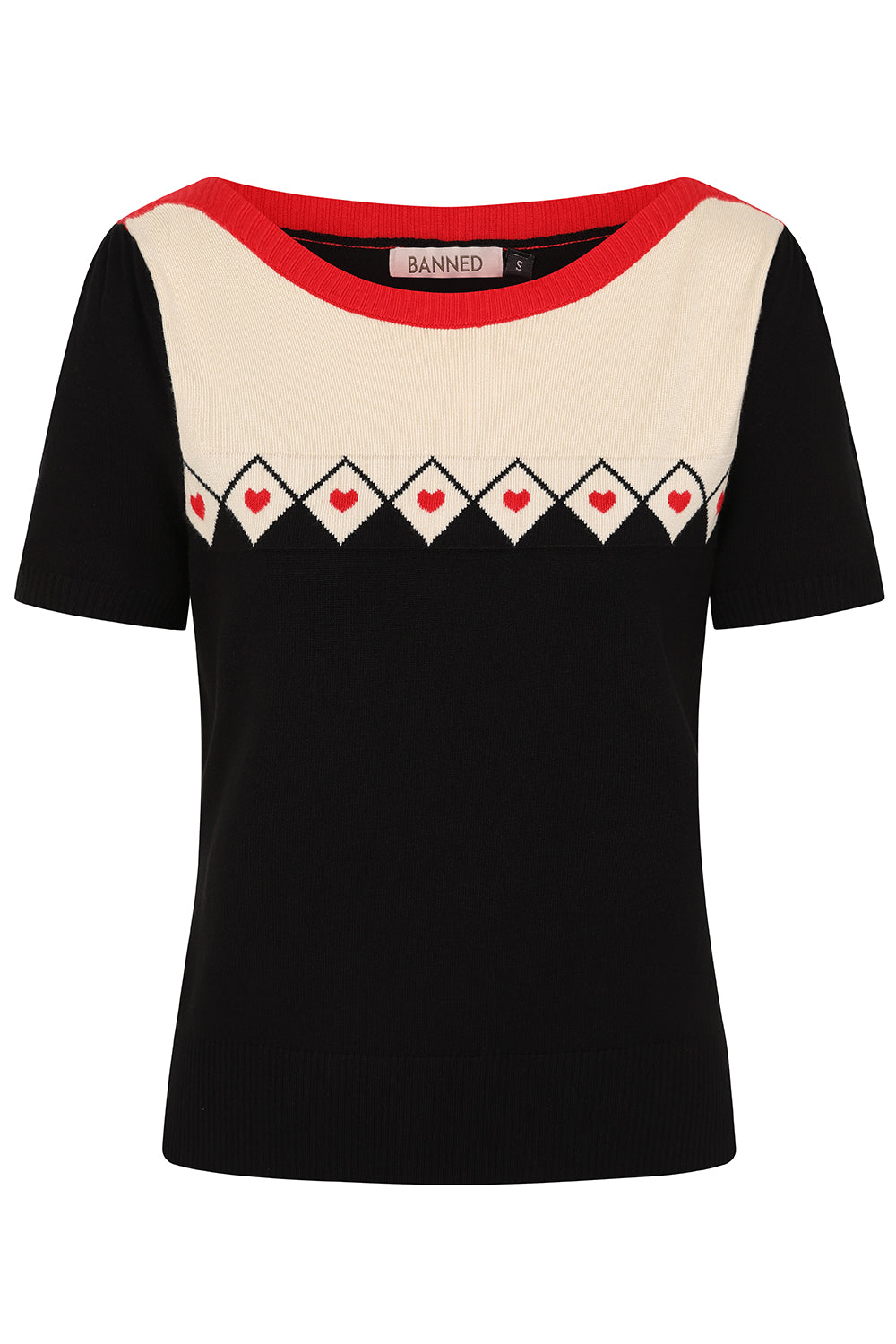 Black Winona Hearts Jumper