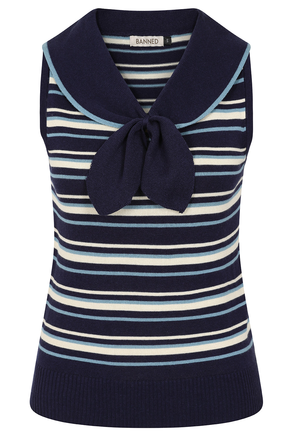 Navy Maisie Stripped Jumper