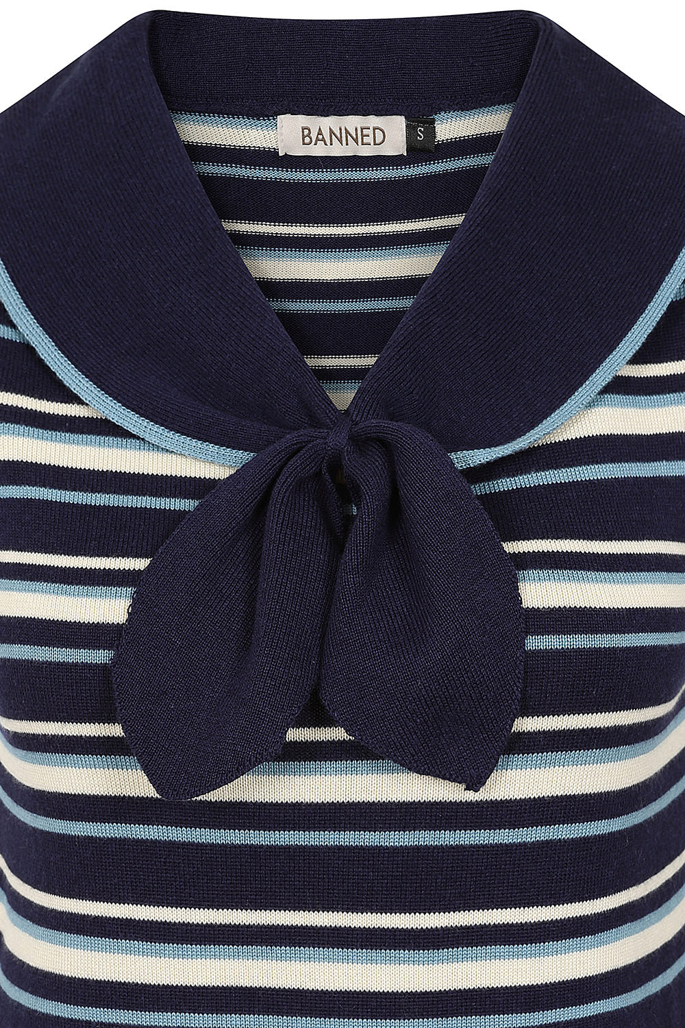 Navy Maisie Stripped Jumper