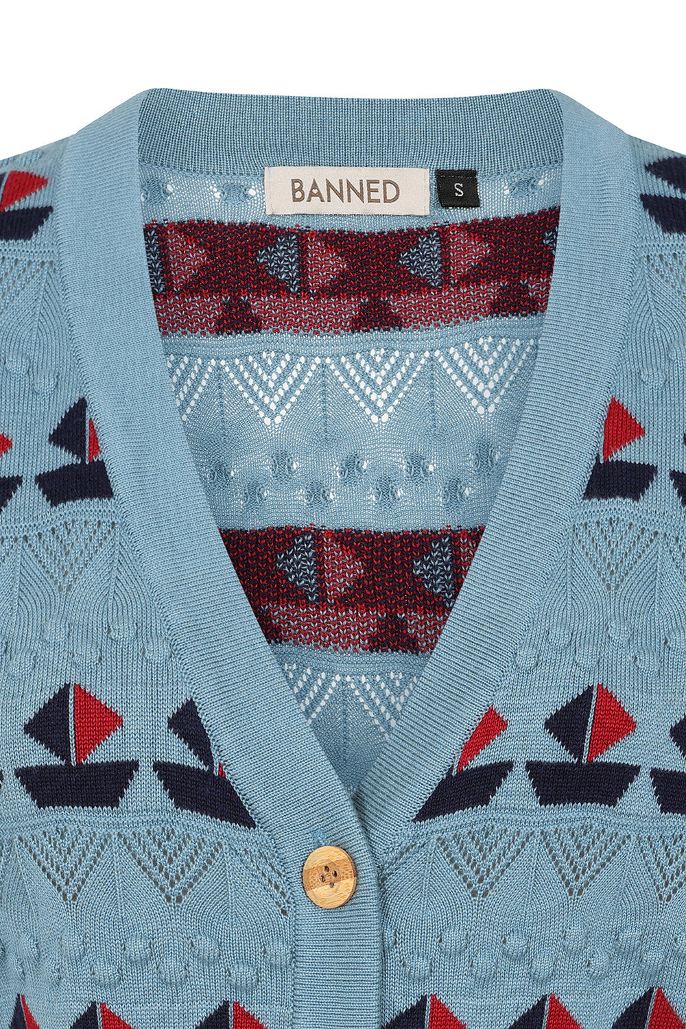 Short Sleeve Kitty Sail Cardigan