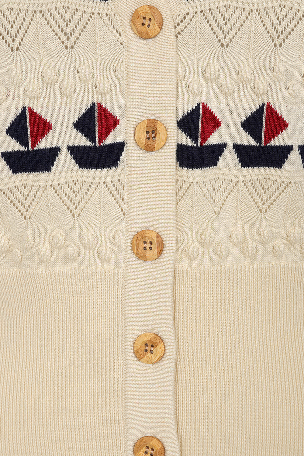 Short Sleeve Kitty Sail Cardigan