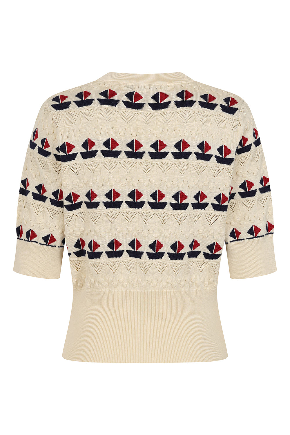 Short Sleeve Kitty Sail Cardigan