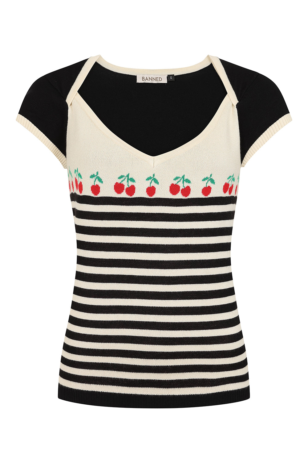 Black Josie Cherries Jumper
