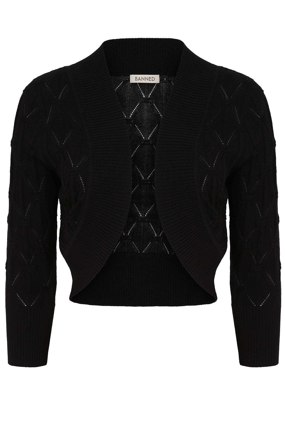 Eden Diamond Knit Bolero