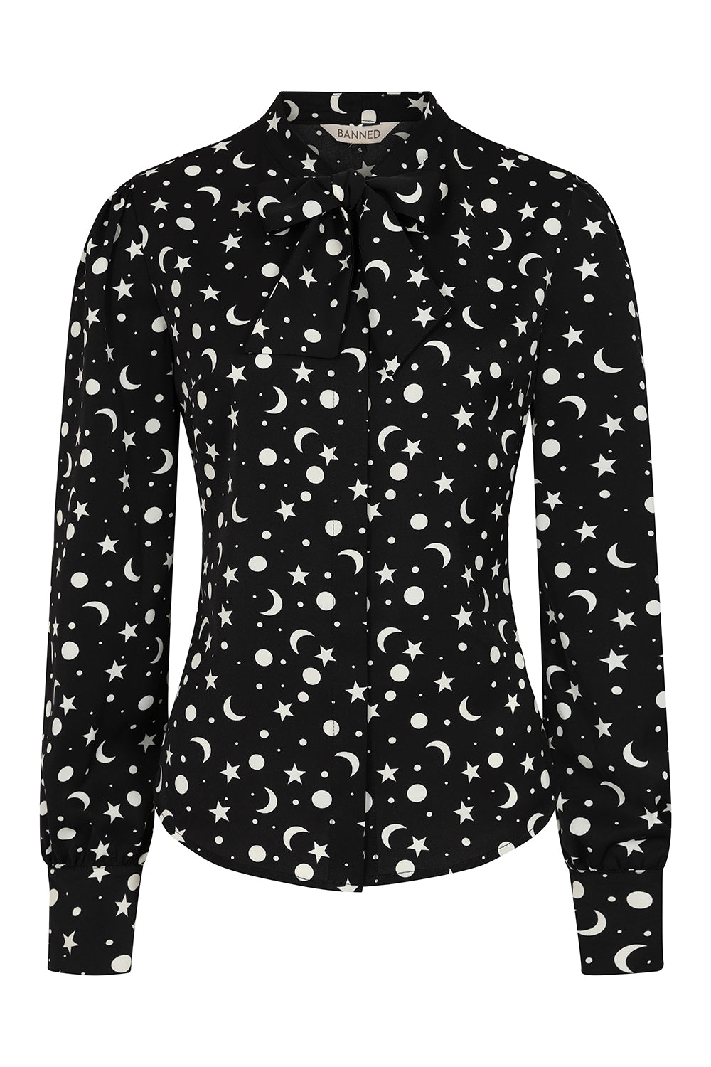 Black My Moon &amp; Stars Blouse
